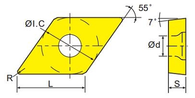 Пластина DCGT070204-FS-TU5105