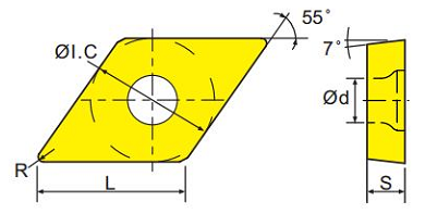 Пластина DCMT070202-PFU JC8015