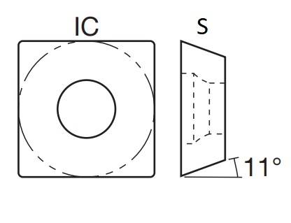 Пластина SPMG110408-TZ-TU6030